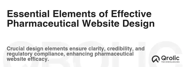 Essential Elements of Effective Pharmaceutical Website Design