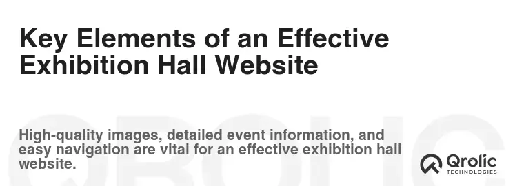 Key Elements of an Effective Exhibition Hall Website