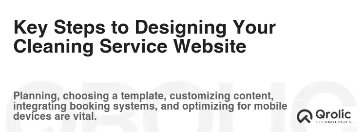 Key Steps to Designing Your Cleaning Service Website Key Steps to Designing Your Cleaning Service Website