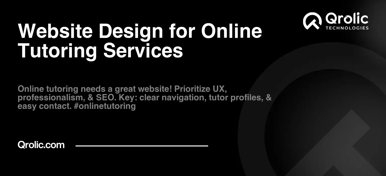 Website Design for Online Tutoring Services Website Design for Online Tutoring Services
