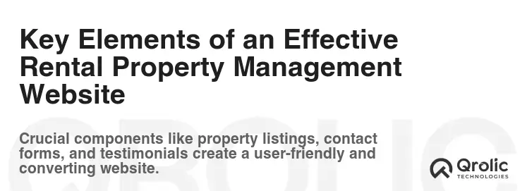Key Elements of an Effective Rental Property Management Website