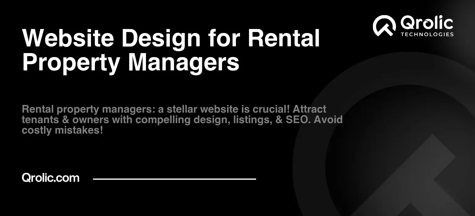 Website Design for Rental Property Managers