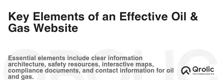 Key Elements of an Effective Oil & Gas Website