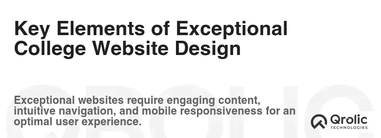 Key Elements of Exceptional College Website Design