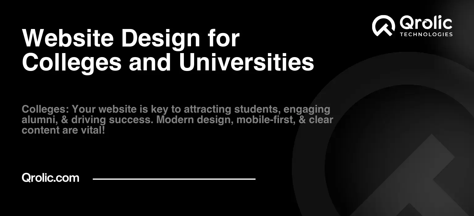 Website Design for Colleges and Universities