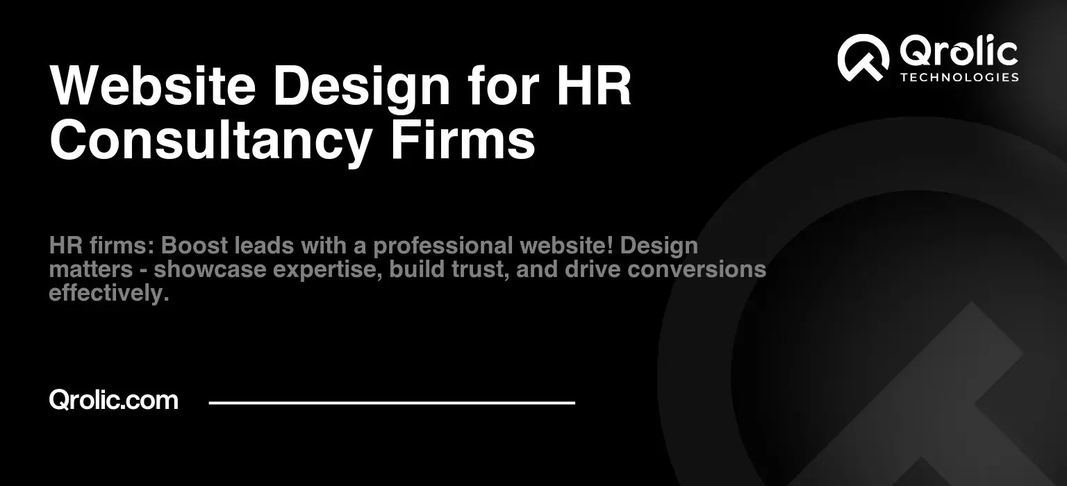 Website Design for HR Consultancy Firms