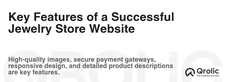 Key Features of a Successful Jewelry Store Website Key Features of a Successful Jewelry Store Website