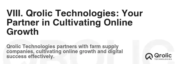 VIII. Qrolic Technologies: Your Partner in Cultivating Online Growth VIII. Qrolic Technologies: Your Partner in Cultivating Online Growth
