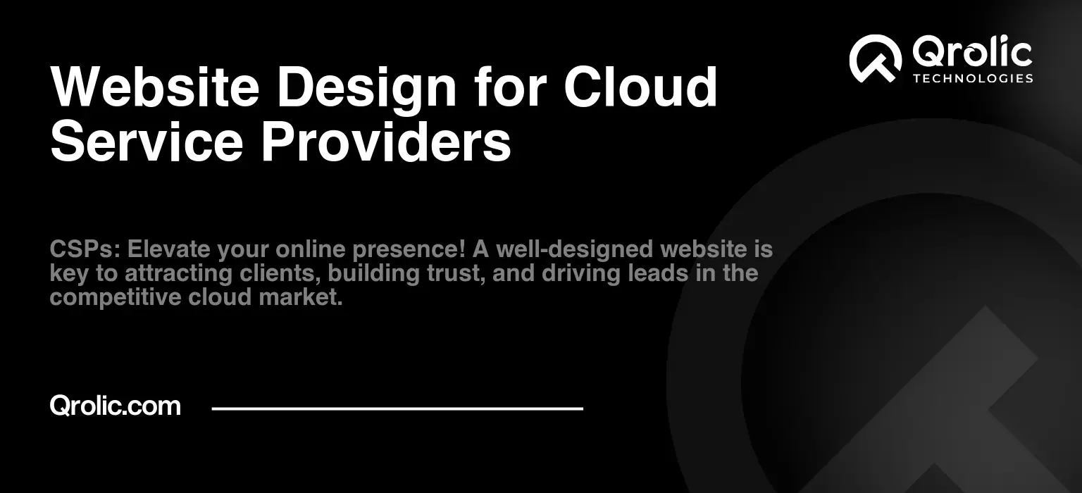 Website Design for Cloud Service Providers
