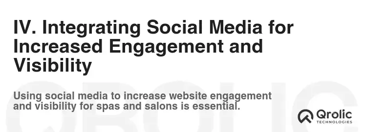 IV. Integrating Social Media for Increased Engagement and Visibility IV. Integrating Social Media for Increased Engagement and Visibility