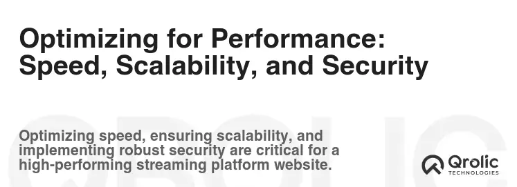Optimizing for Performance: Speed, Scalability, and Security