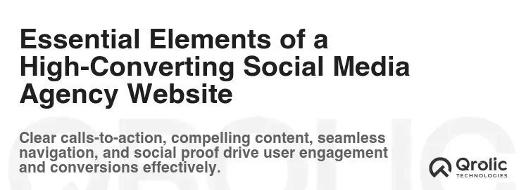 Essential Elements of a High-Converting Social Media Agency Website Essential Elements of a High-Converting Social Media Agency Website