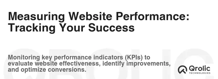 Measuring Website Performance: Tracking Your Success