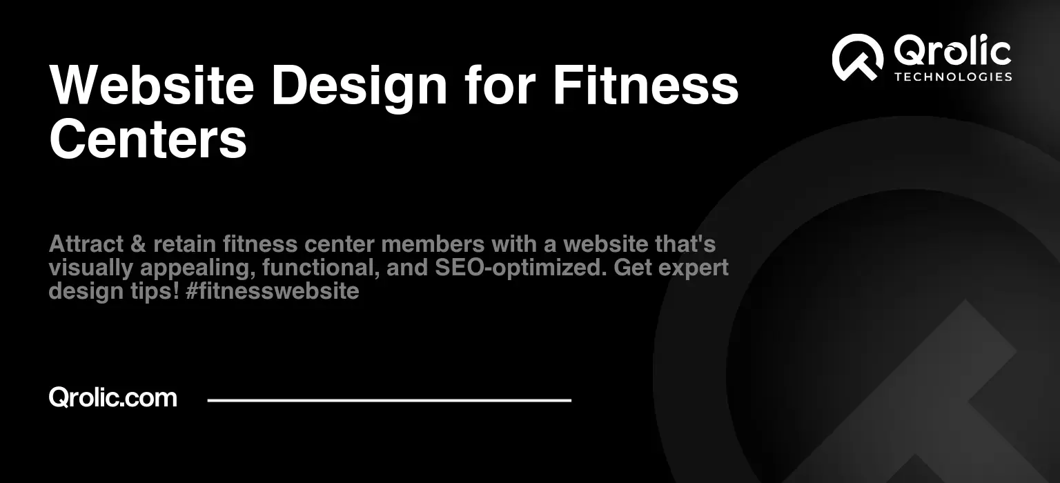 Website Design for Fitness Centers Website Design for Fitness Centers