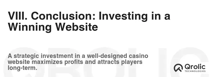 VIII. Conclusion: Investing in a Winning Website