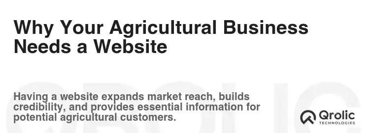 Why Your Agricultural Business Needs a Website
