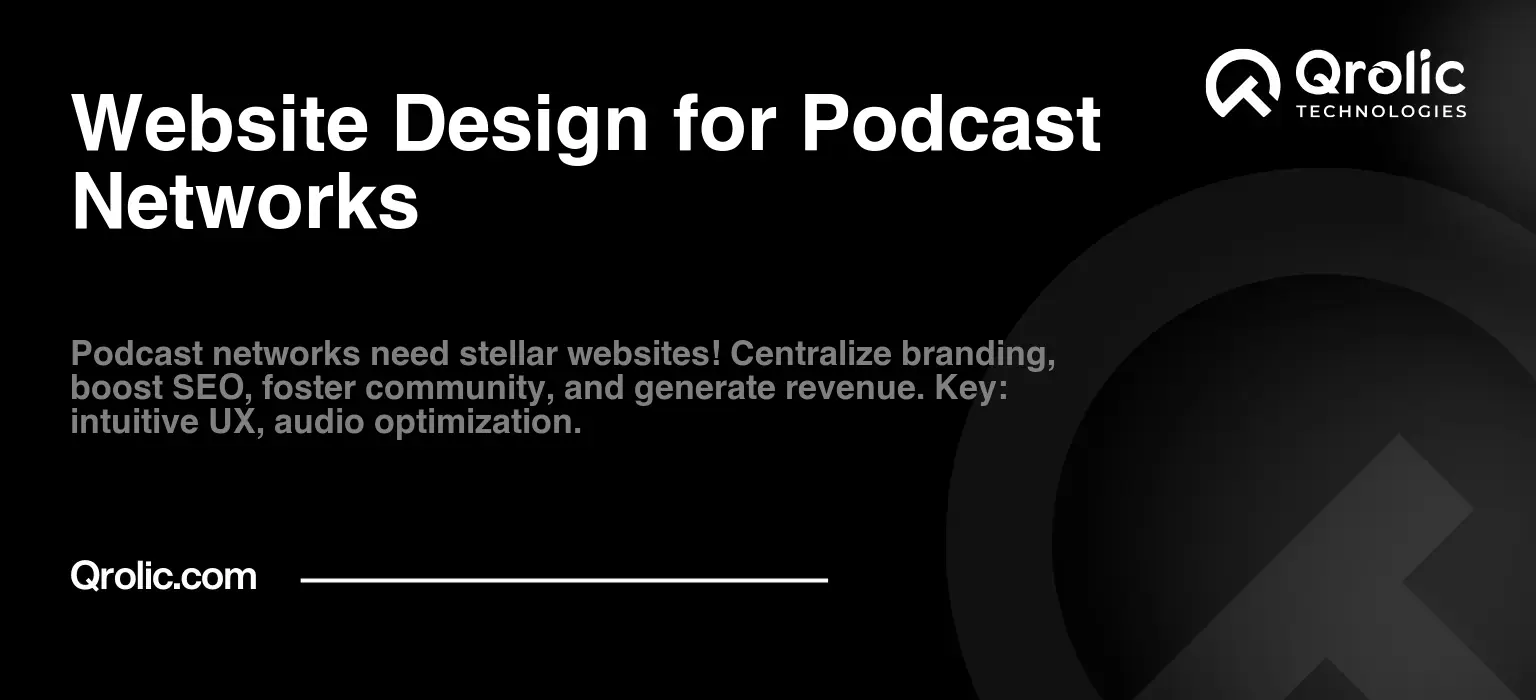 Website Design for Podcast Networks Website Design for Podcast Networks