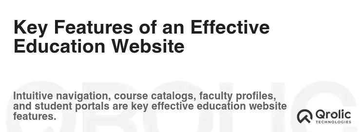 Key Features of an Effective Education Website