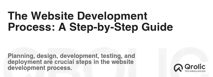 The Website Development Process: A Step-by-Step Guide