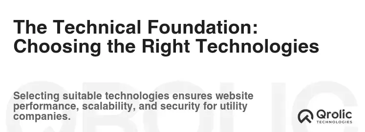 The Technical Foundation: Choosing the Right Technologies The Technical Foundation: Choosing the Right Technologies