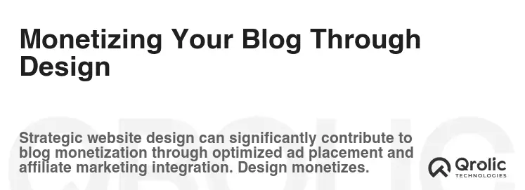 Monetizing Your Blog Through Design Monetizing Your Blog Through Design
