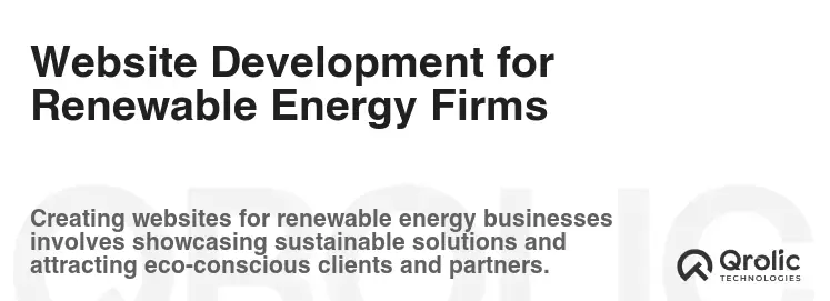 Website Development for Renewable Energy Firms Website Development for Renewable Energy Firms