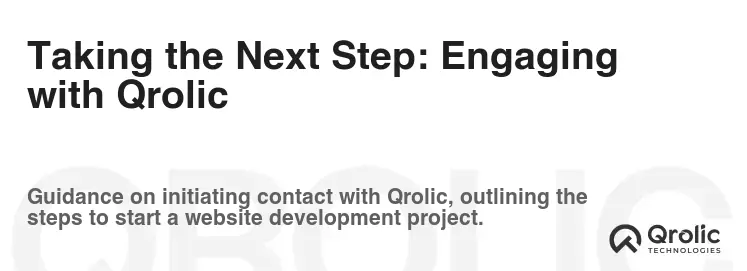 Taking the Next Step: Engaging with Qrolic