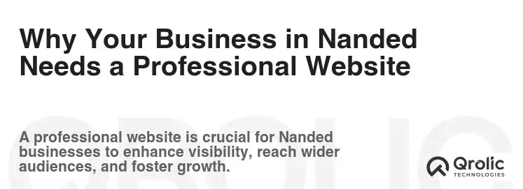 Why Your Business in Nanded Needs a Professional Website