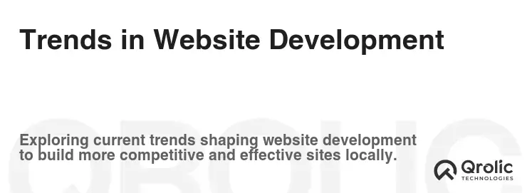 Trends in Website Development