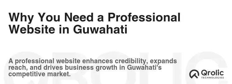 Why You Need a Professional Website in Guwahati