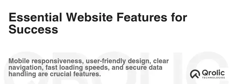 Essential Website Features for Success Essential Website Features for Success