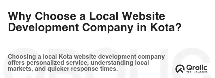 Why Choose a Local Website Development Company in Kota? Why Choose a Local Website Development Company in Kota?