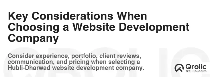 Key Considerations When Choosing a Website Development Company Key Considerations When Choosing a Website Development Company