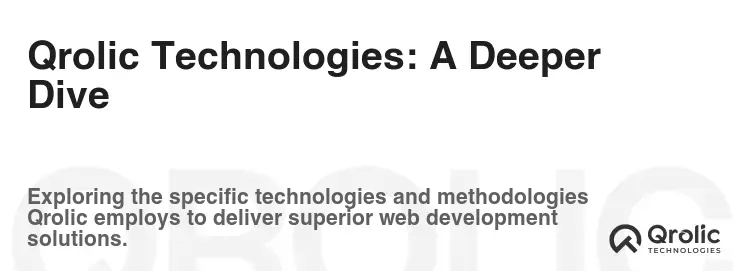 Qrolic Technologies: A Deeper Dive