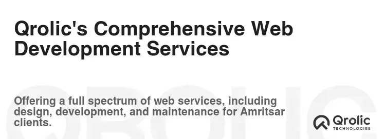 Qrolic's Comprehensive Web Development Services