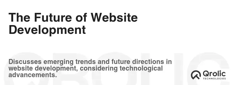 The Future of Website Development
