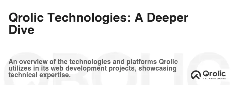 Qrolic Technologies: A Deeper Dive