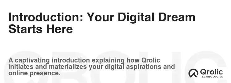 Introduction: Your Digital Dream Starts Here