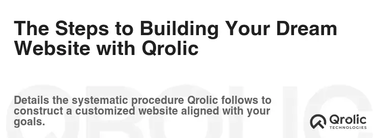 The Steps to Building Your Dream Website with Qrolic