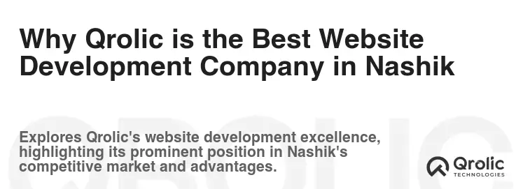 Why Qrolic is the Best Website Development Company in Nashik