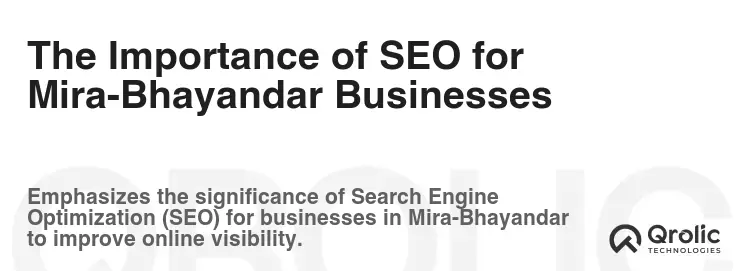 The Importance of SEO for Mira-Bhayandar Businesses