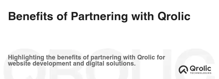 Benefits of Partnering with Qrolic