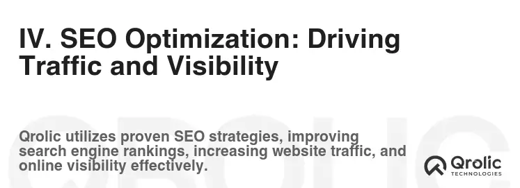 IV. SEO Optimization: Driving Traffic and Visibility