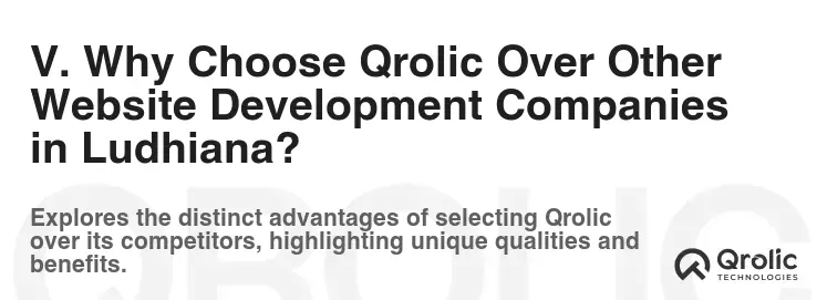 V. Why Choose Qrolic Over Other Website Development Companies in Ludhiana?