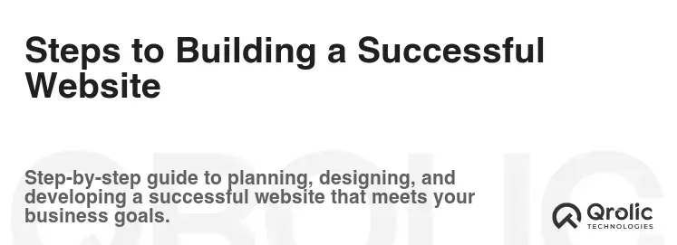 Steps to Building a Successful Website