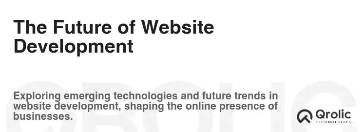 The Future of Website Development