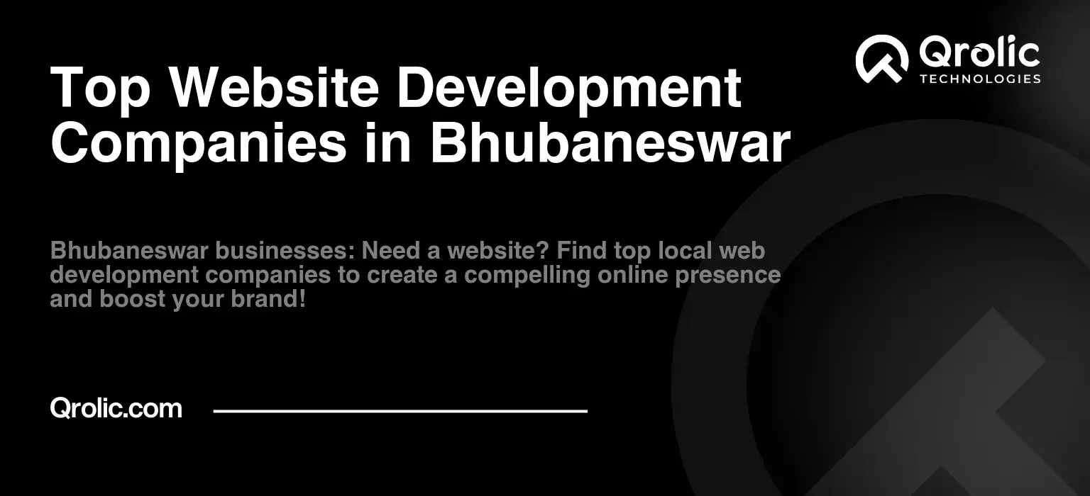 Top Website Development Companies in Bhubaneswar
