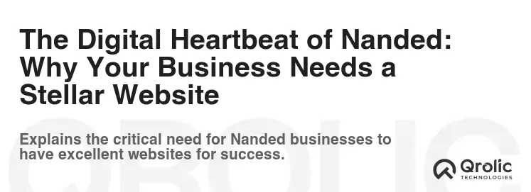 The Digital Heartbeat of Nanded: Why Your Business Needs a Stellar Website
