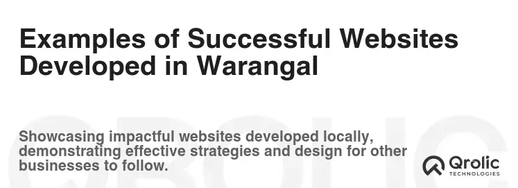 Examples of Successful Websites Developed in Warangal