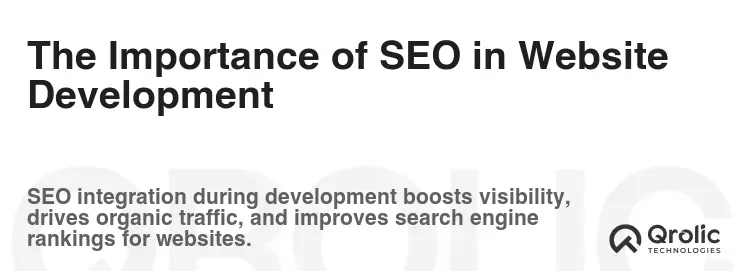 The Importance of SEO in Website Development